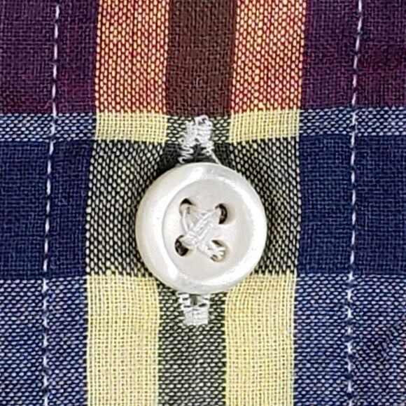 Polo Ralph Lauren Shirt Oxford Mens Size XL Plaid Button Down SS Collared - Picture 6 of 10